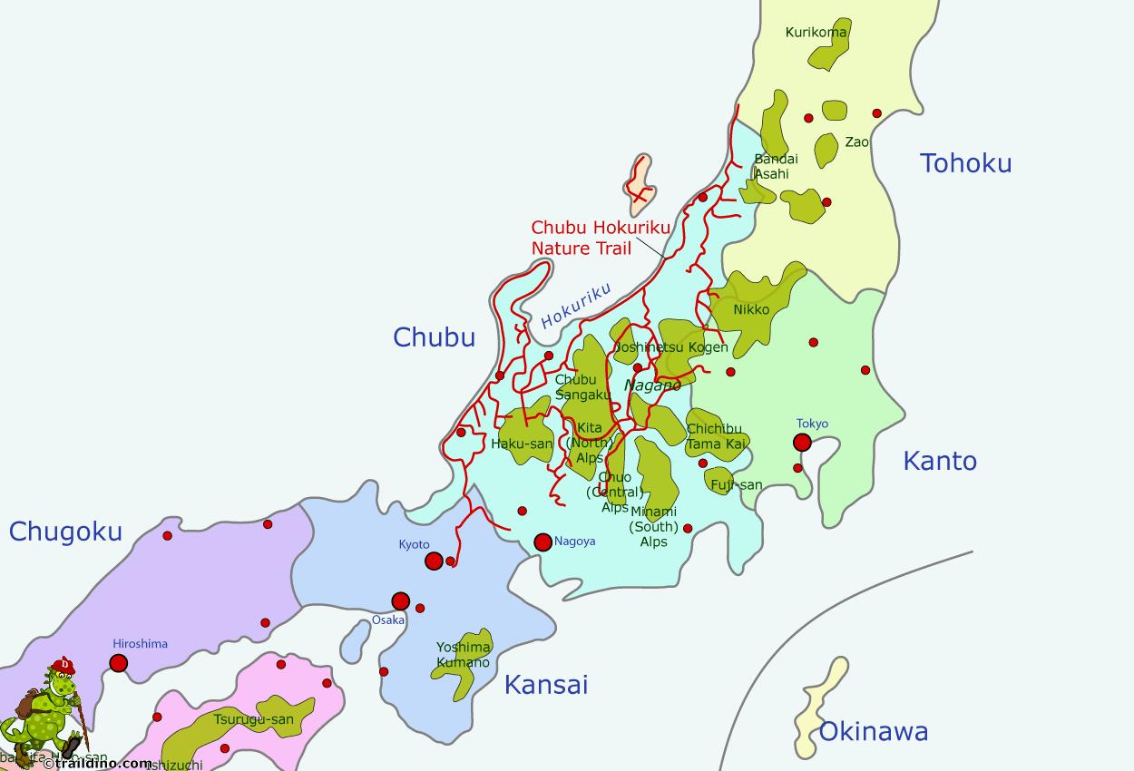 図日本アルプス 日本アルプスマップ 東アジア アジア