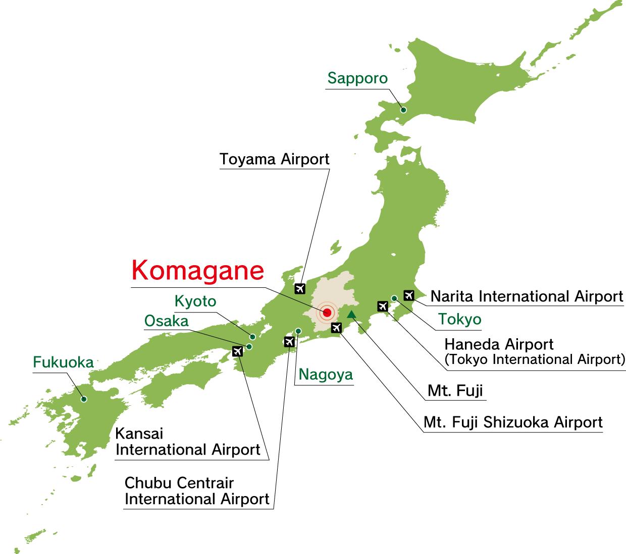 空港での日本の地図 日本地図空港 東アジア アジア