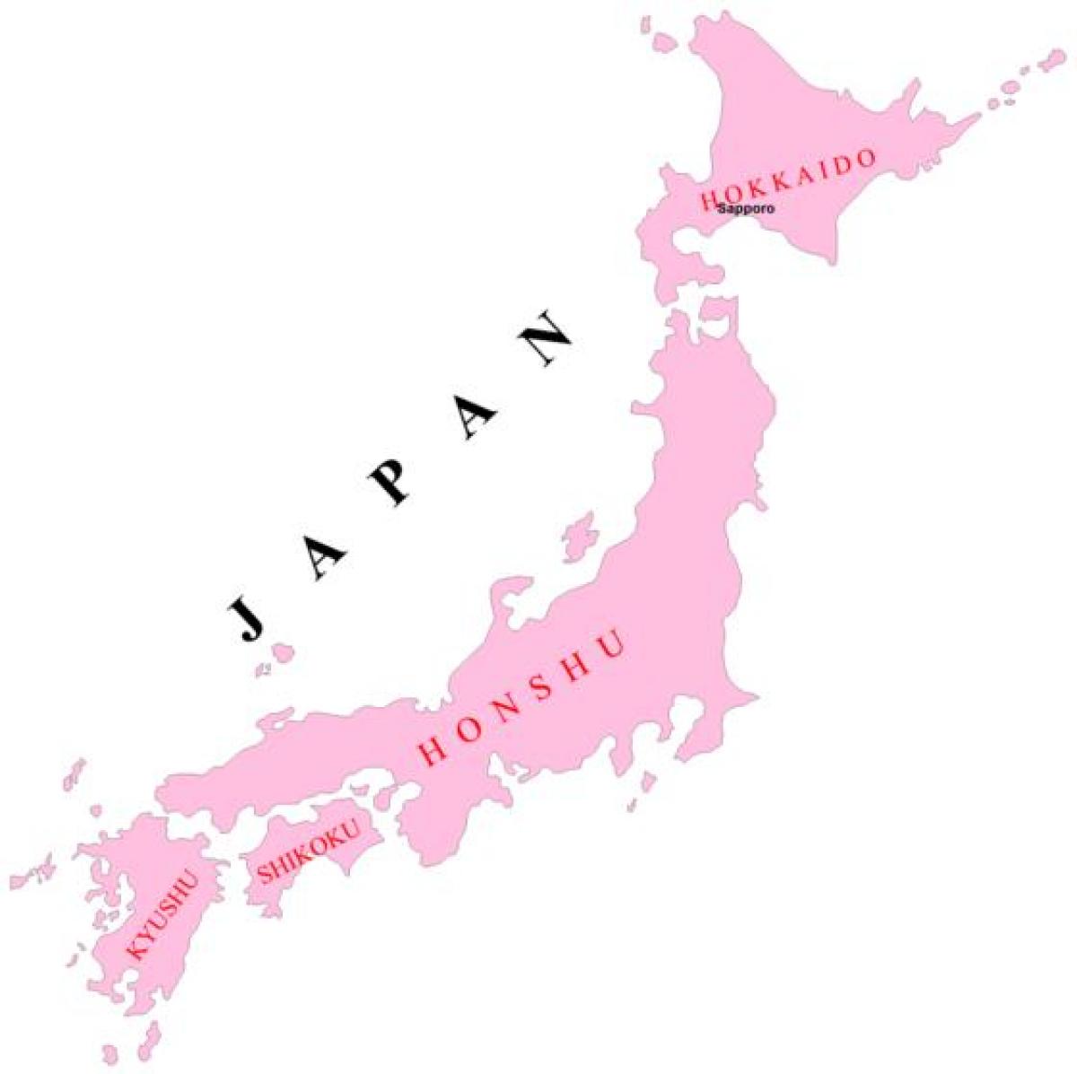 日本地図島 日本列島の地図 東アジア アジア