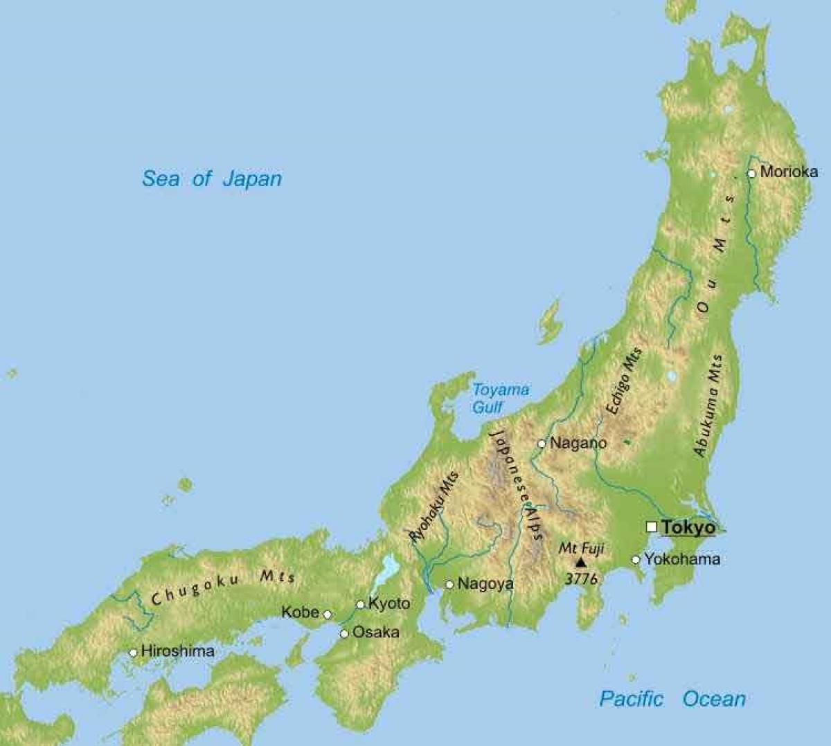 日本の山地図 地図の山は日本 東アジア アジア