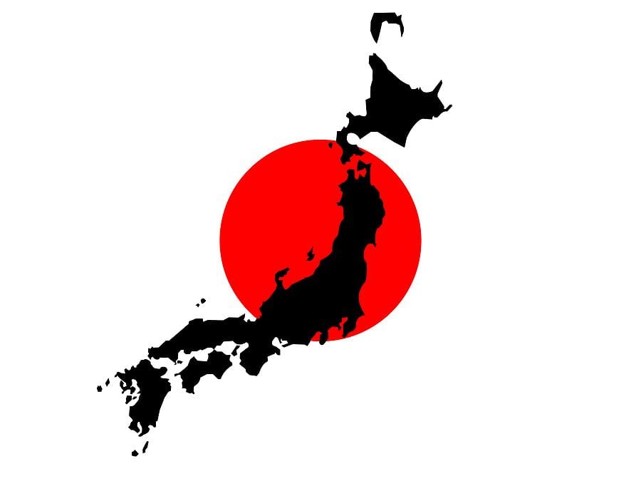 日本地図のフラグ