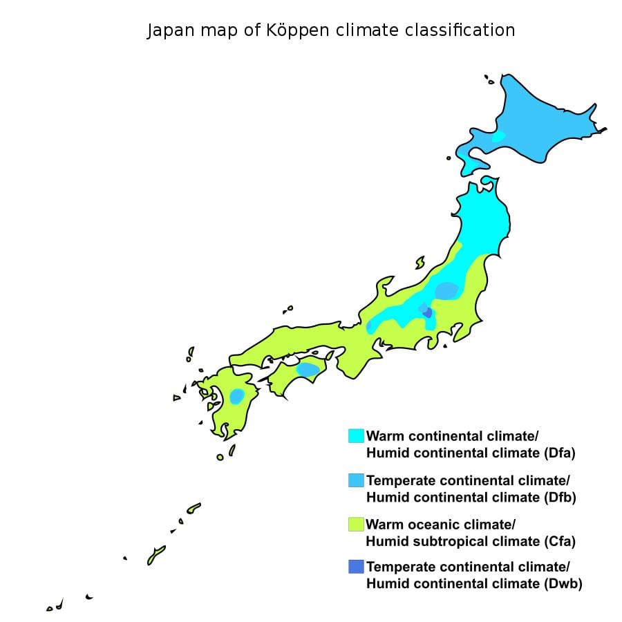 気候地図日本