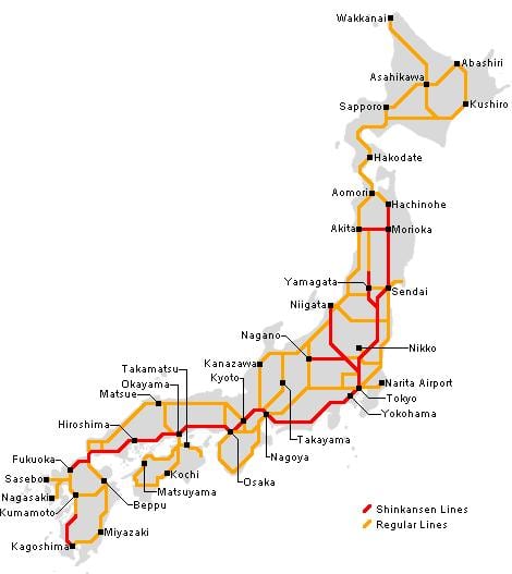 鉄道の日本地図