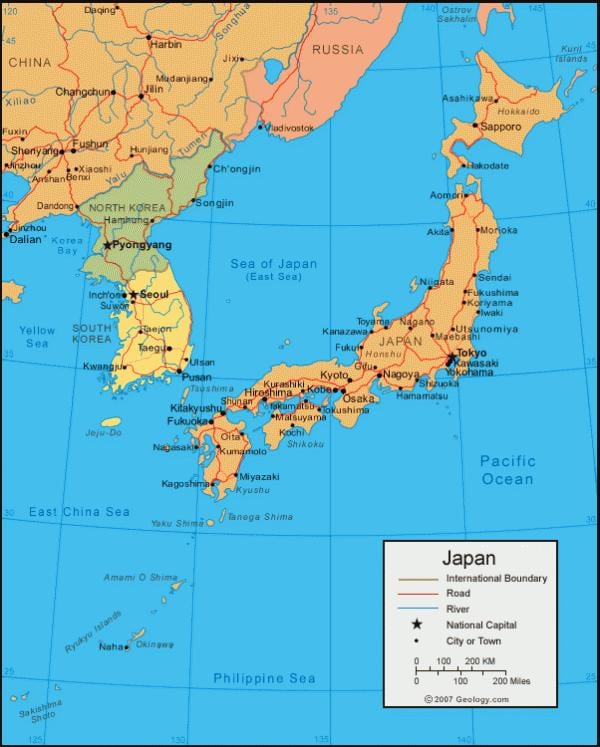日本古代の地図