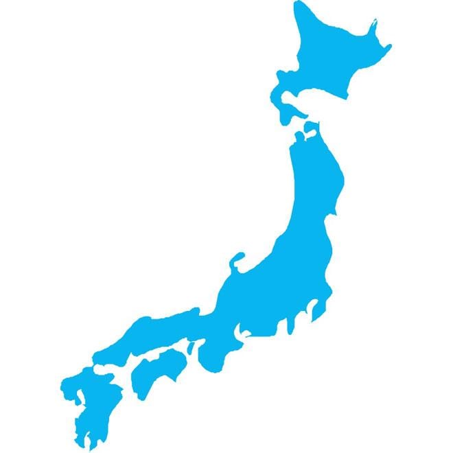 日本ベクトルの地図