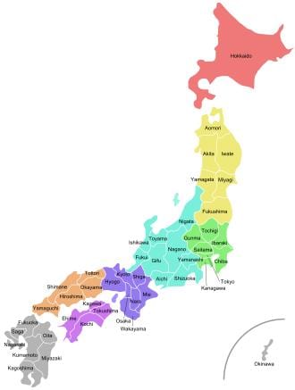 日本地図州
