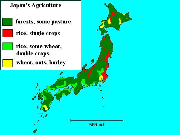 地図日本の森林