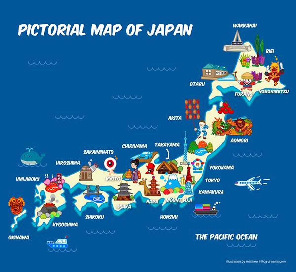 旅行の日本図