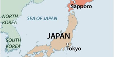 地図の北日本