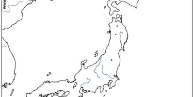 日本の河川の地図