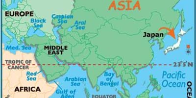 地図の世界、日本