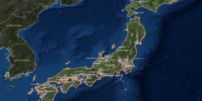 衛星の日本図
