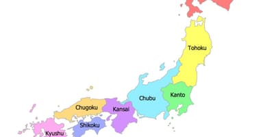 日本地図の地域
