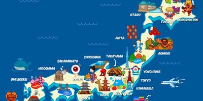 旅行の日本図