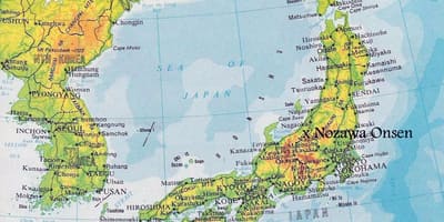 標高の日本図