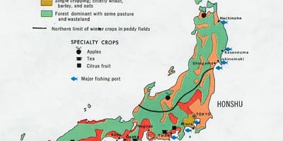 地図日本の農業