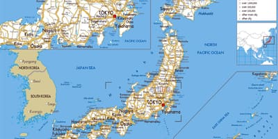 道路地図、日本