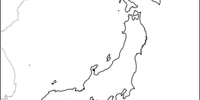 白地図、日本